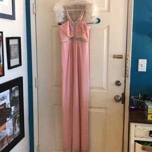 Long Prom or Wedding Pink Dress